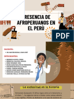 Presencia de Afroperuanos en El Perù