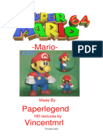 Papercraft Mario 64