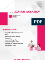 PHD Application Workshop