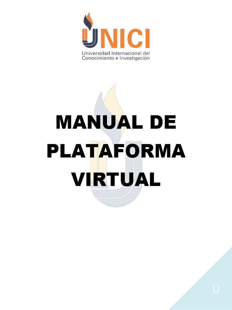 1.1Manual de Plataforma Virtual UNICI | PDF | Wiki | Usuario (informática)