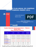 Evaluación Plan Anual de Compras 2014 (ENE-FEB-MARZO 2014)