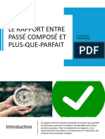 Rapport Passé Composé Et Plus-Que-Parfait