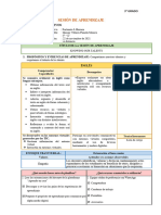 Sesión de Aprendizaje - Inglés 3º Grado