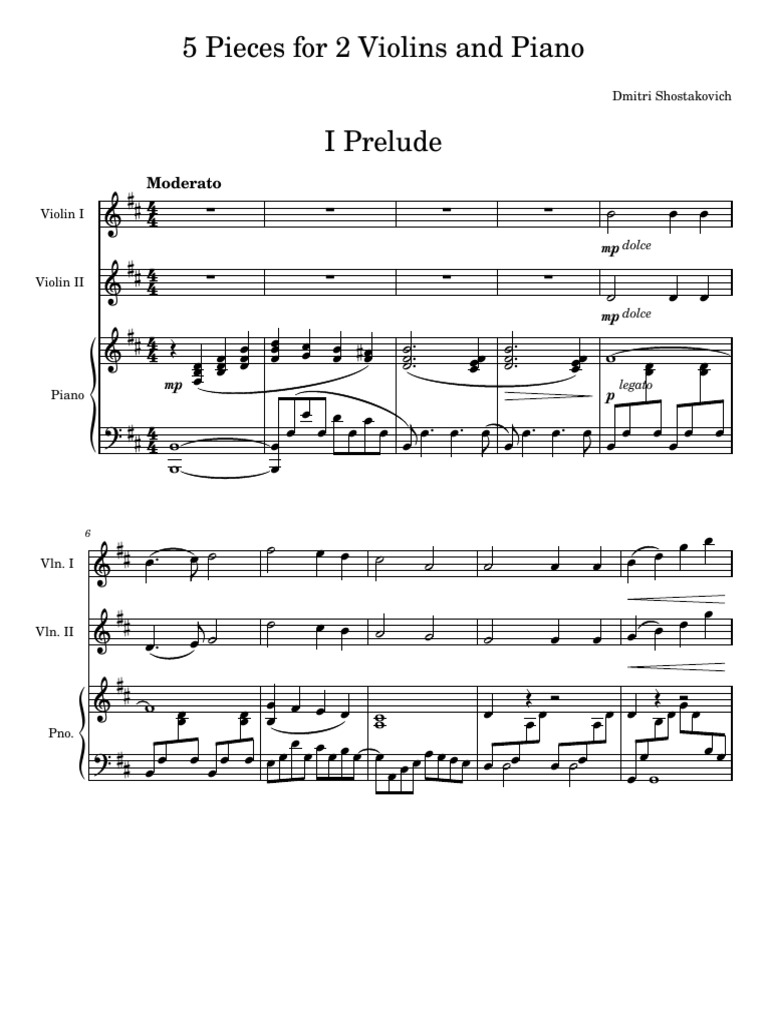 Pieces For Violins and Piano | PDF | Musical Compositions | Music Theory