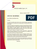 Carta Agradecimiento Laboral