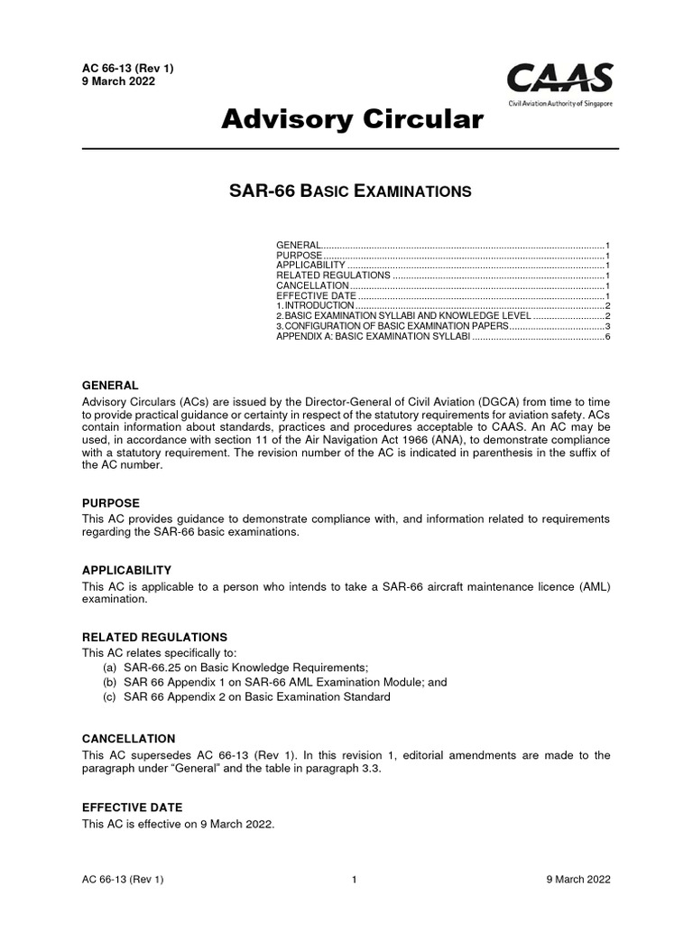 SAR-66 Basic Examination Guidelines | PDF | Inductor | Inductance