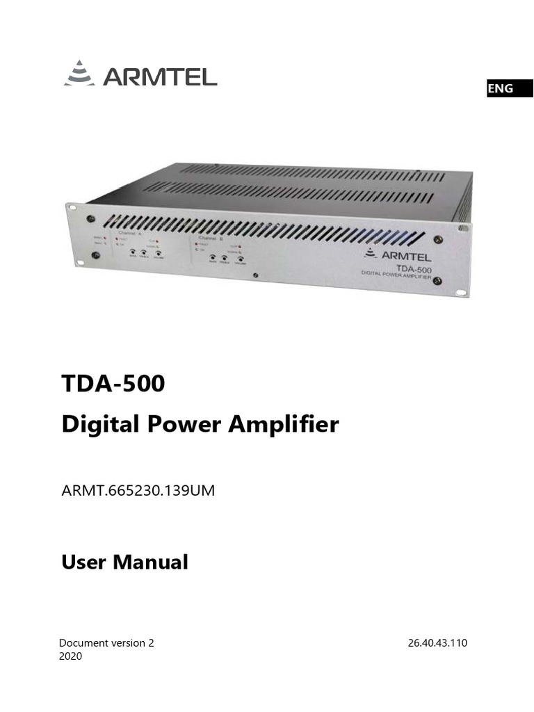 Tda 500 | PDF | Power Supply | Electrical Connector