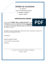 FERRETERIA EL GLADIADOR Certificacion Laboral - 240413 - 104116