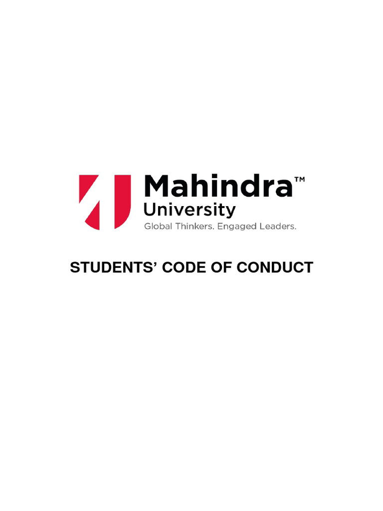 Appendix 8 Students Code of Conduct - V1 | PDF | Academic Dishonesty ...