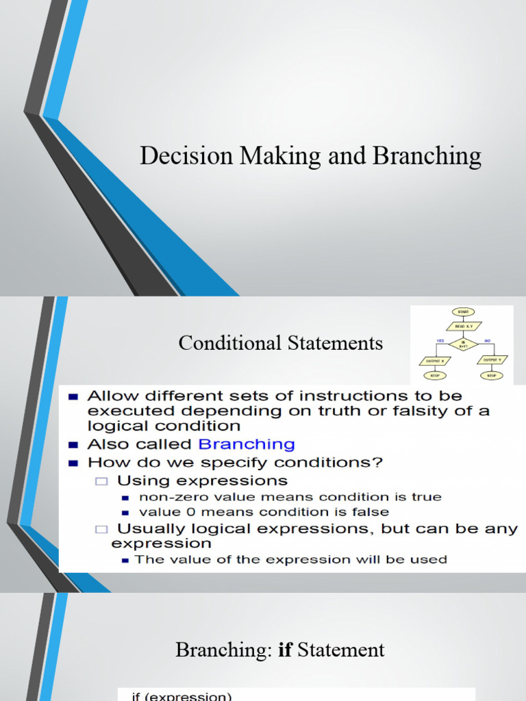 5.decision Making and Branching | Download Free PDF | Computing ...