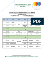 DP Master Schedule 2023-2024 II S