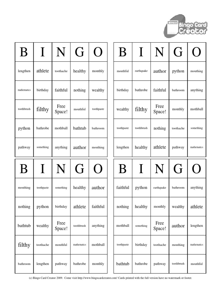 Words With TH in The Middle | PDF | Mouth | Tooth