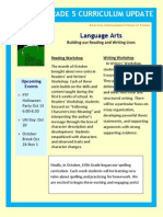 Grade 5 Curriculum Update: Language Arts