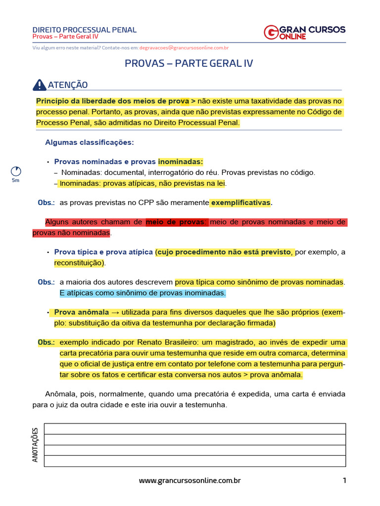 Provas 4 | PDF | Prova (jurídico) | Réu