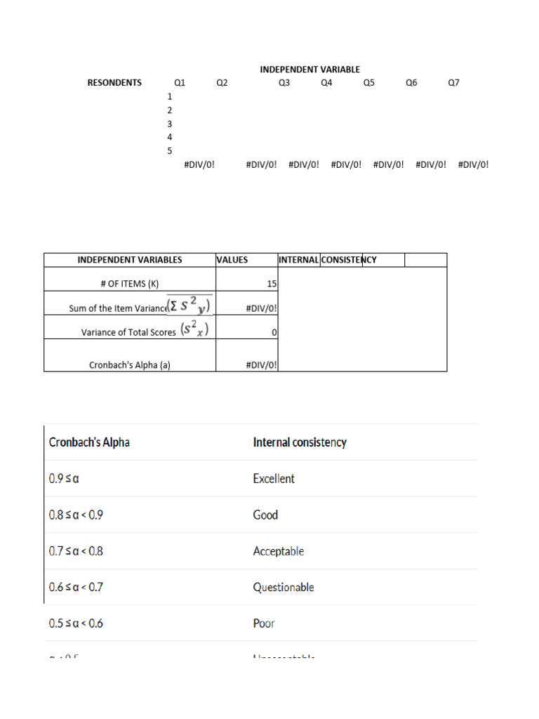 Reliability Test 15 Questions | PDF