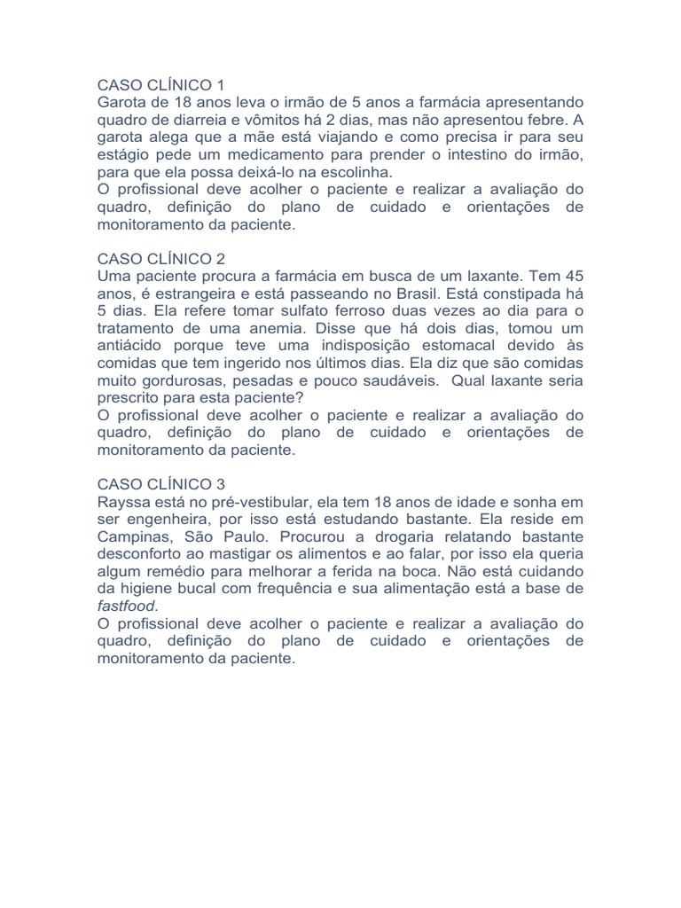 Casos Clínicos Manejo Download Grátis Pdf Medicina Clínica