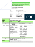 5TO Lunes ACTIVIDAD APRENDIZAJE - Cómo Nos Afectan Los Desórdenes Alimenticios