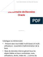 Dictionnaire de Données Oracle