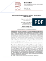 La Producción Del Espacio Turístico en La Era Del Capitaloceno