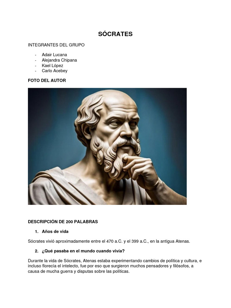 Vida y Filosofía de Sócrates en Atenas | PDF | Religión y espiritualidad
