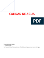 1.1 CALIDAD AGUA