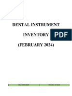 Dental Instrument Inventory