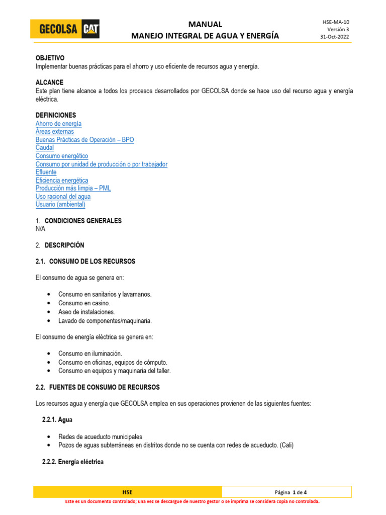 Manejo Integral de Agua y Energía | Descargar gratis PDF | Encendiendo ...