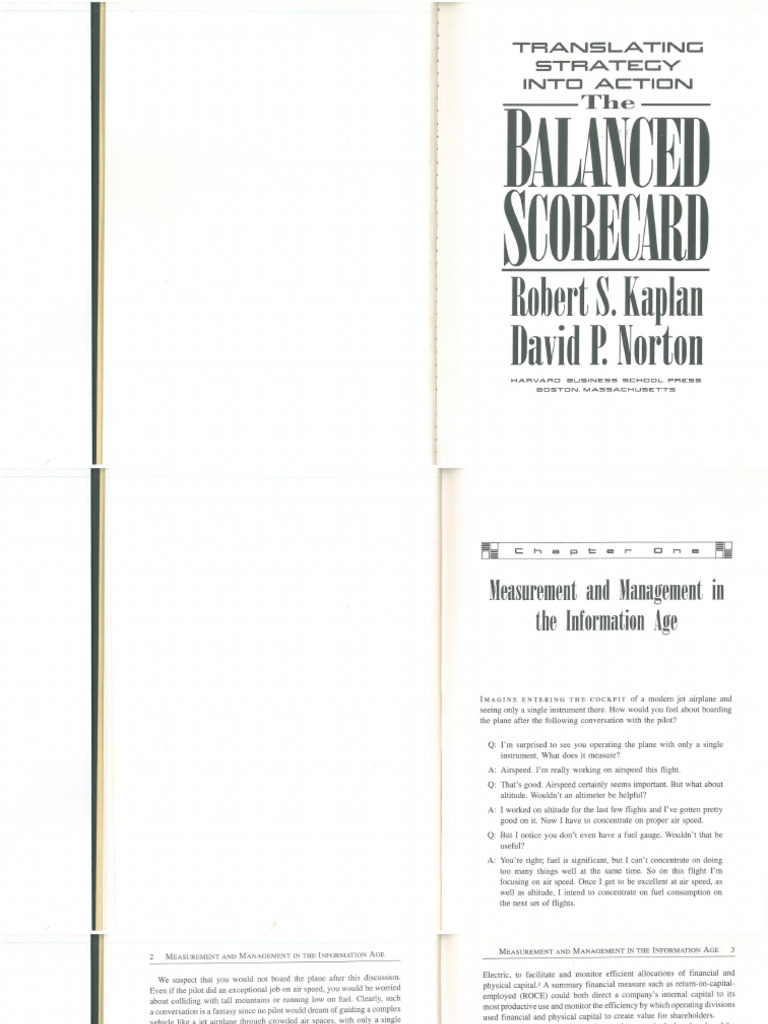 Kaplan, R. S. y Norton D. P. (1996) - The Balanced Scorecard. Cap. 1 y ...