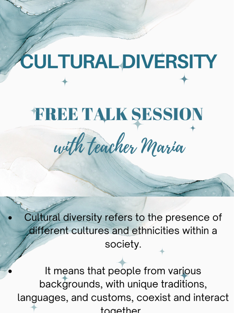 Cultural Diversity Discussion Session | PDF | Multiculturalism ...