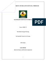 MSC - Medical-Surgical-Sub-Specialty-Critical-Care-Nursing Log Book