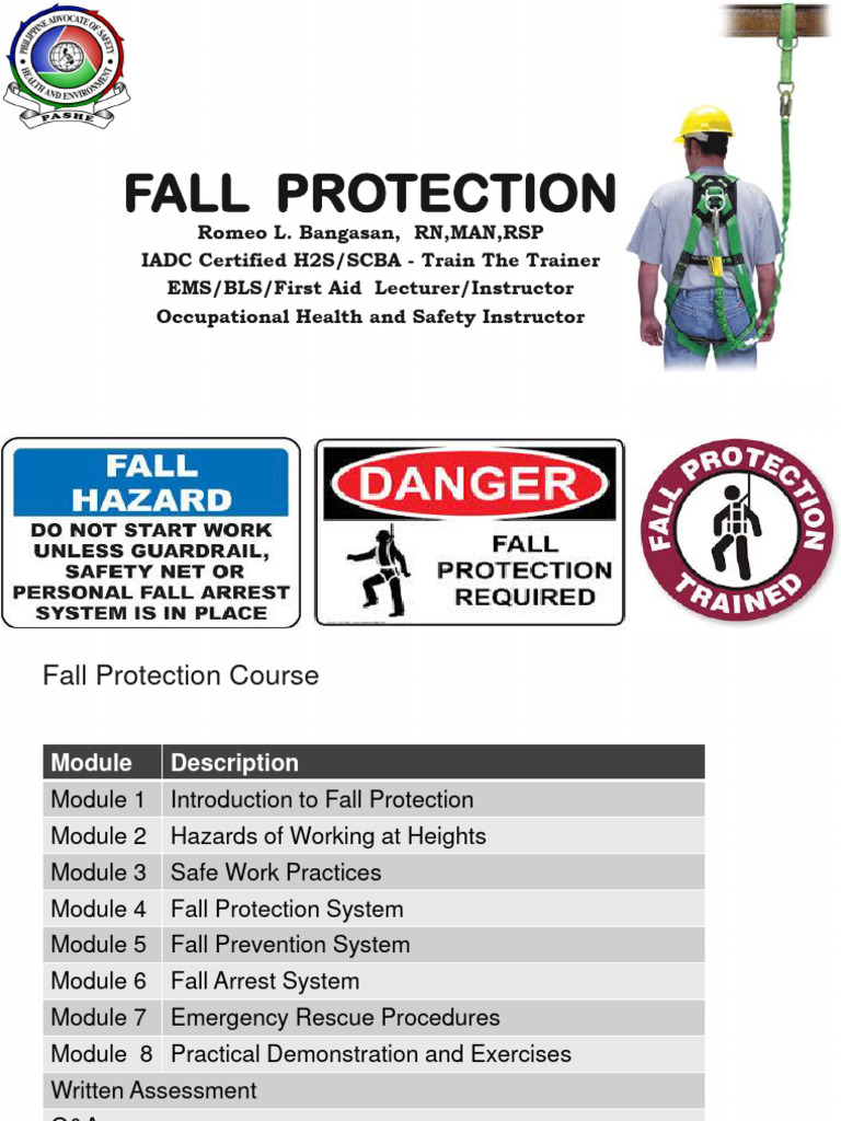 Fall Protection Training Slides | PDF | Safety