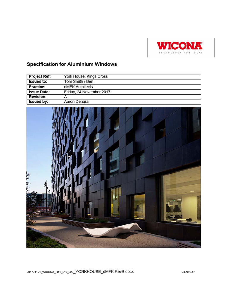 Facade Spec | Download Free PDF | Building Engineering | Materials