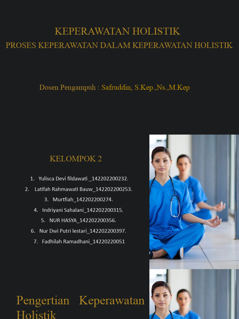 Proses Keperawatan Holistik | PDF | Pengembangan Diri | Kesehatan Holistik