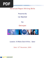 Advanced Report Writing Skills | PDF | Noun | Punctuation