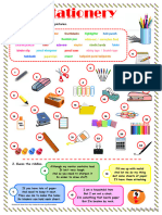 Stationery worksheet