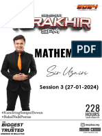 Seminar Terakhir SPM Mathematics MR Uzairi 27.01.2024
