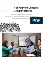 GROUP PROCESSES - MASTERS IN GUIDANCE AND COUNSELING - GROUP PROCESSES AND PROGRAM DEVELOPMENT - BICOL UNIVERSITY GRADUATE SCHOOL