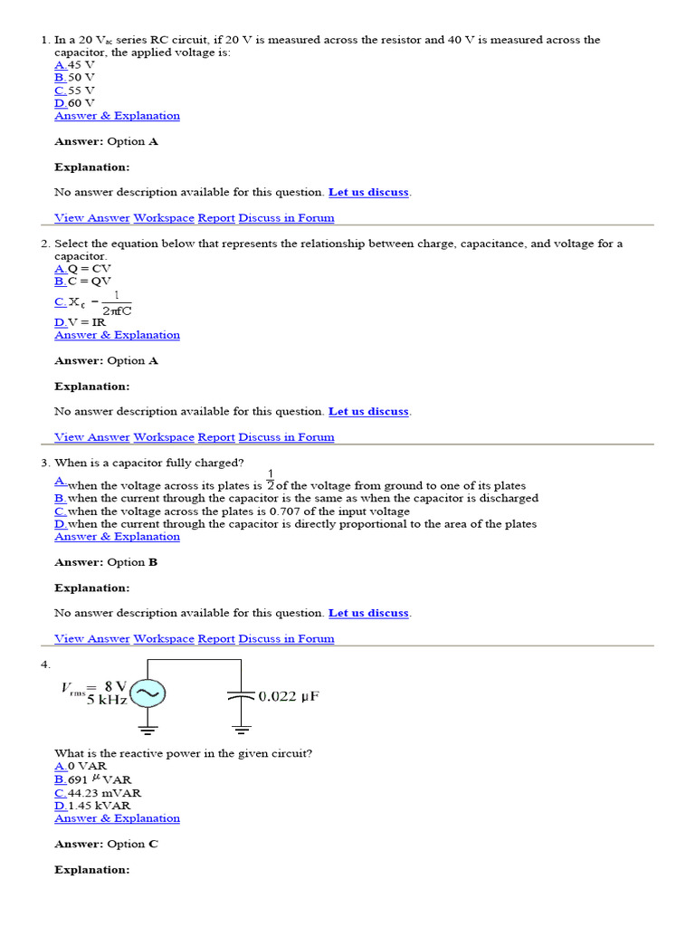 Capacitors Mc Pdf Capacitor Electrical Network