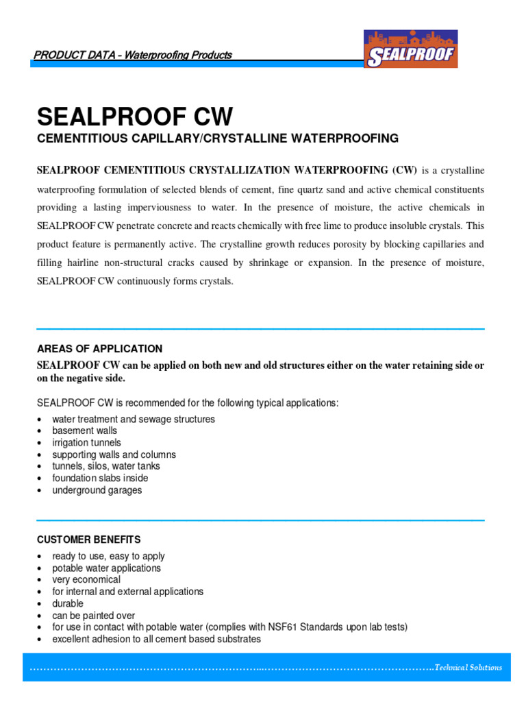 Crystalline Waterproofing Solutions Philippines | PDF | Concrete | Cement