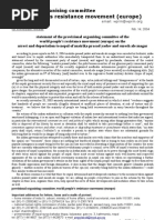 POC Statement on Arrests Feb 12 2004