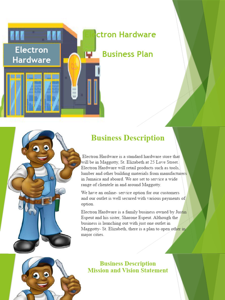 Electron Hardware Business Plan Overview | PDF | Hardware Store ...