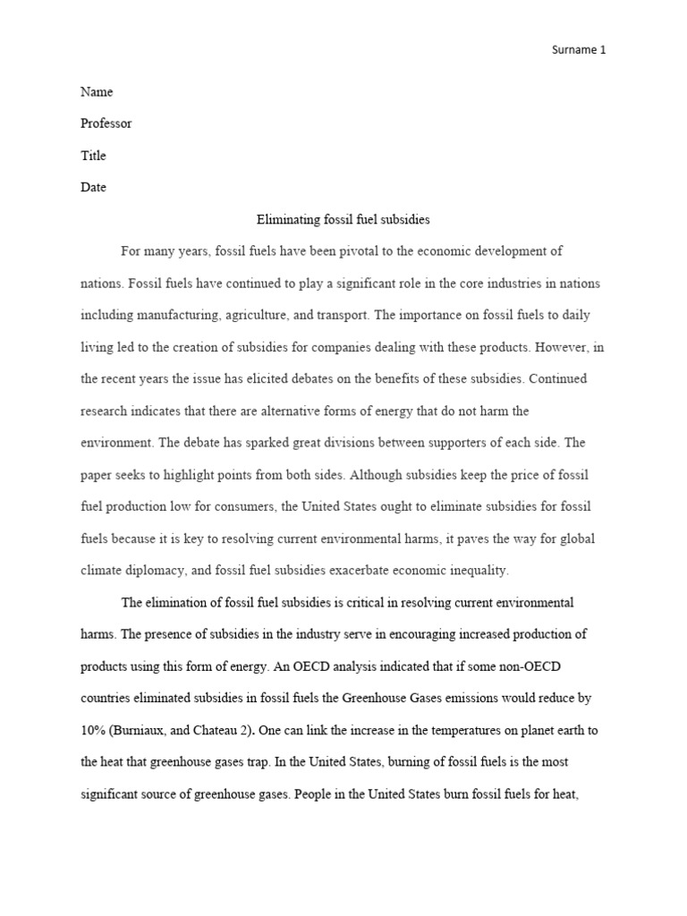 Eliminate Fossil Fuel Subsidies Now | PDF | Subsidy | Fossil Fuels