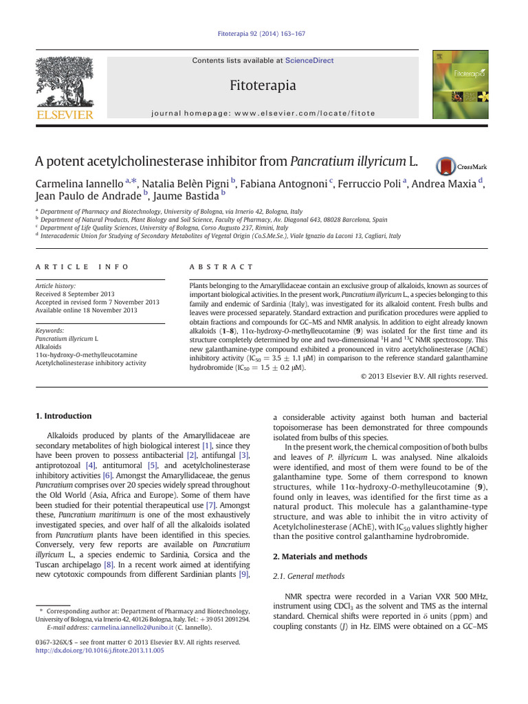 Acetylcholinesterase Inhibitor Discovery | PDF | Two Dimensional ...