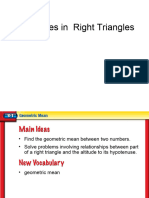 Similarities in Right Triangles