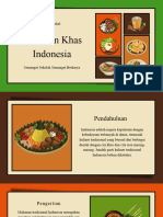 Presentasi Pendidikan Keragaman Makanan Indonesia Berwarna Ilustrasi