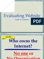 Evaluating Website: Grade 4 Computer Session 1