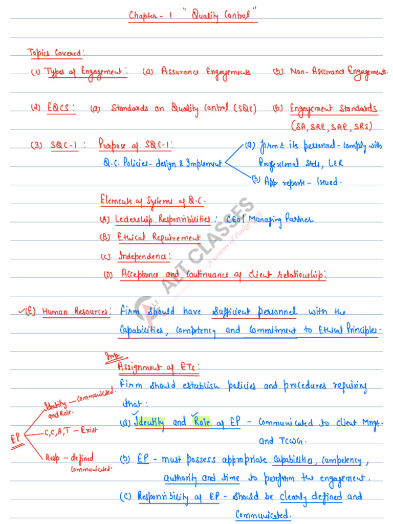 Lecture 10 Quality Control | PDF