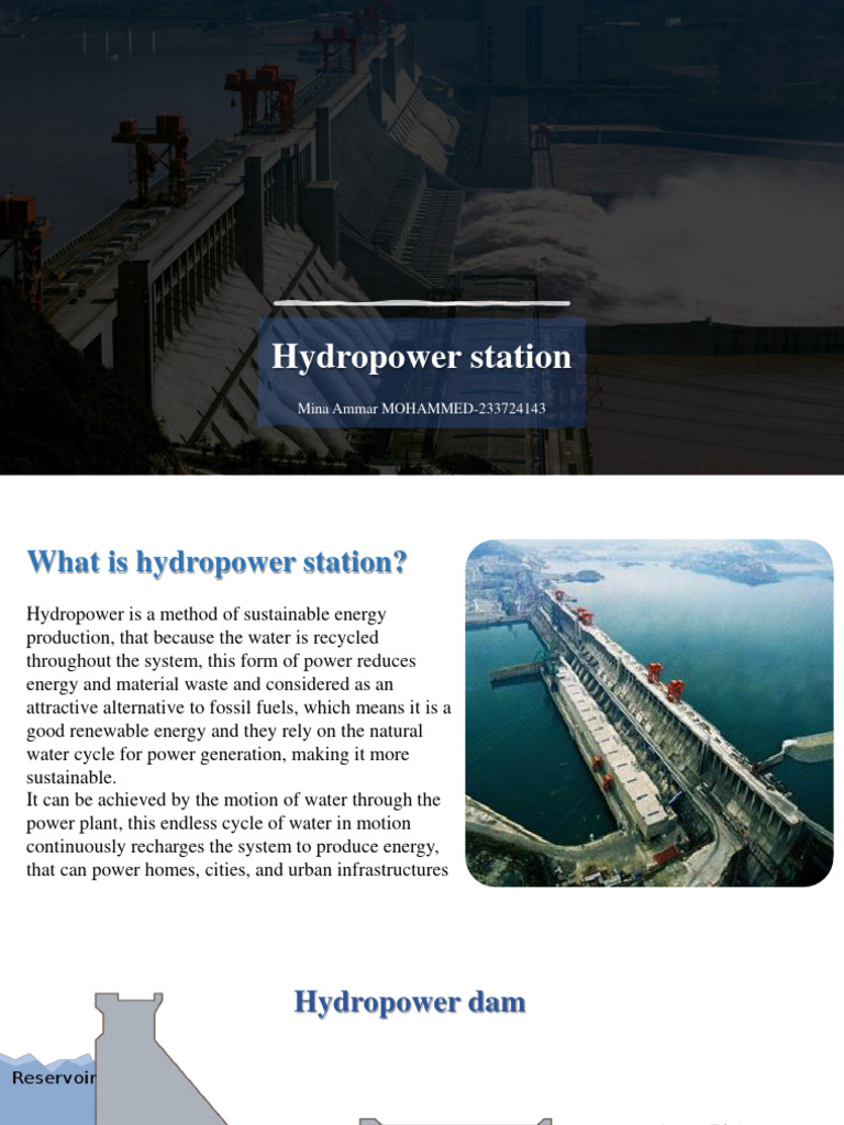 Hydropower Station | PDF | Hydroelectricity | Dam