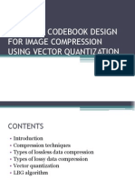 Efficient Codebook Design For Image Compression Using Vector Quantization