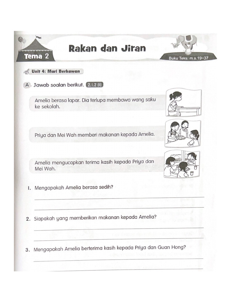 BM Tahun 2 Unit 4 Latihan 2 | PDF